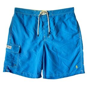 Polo Ralph Lauren Swim Nylon Shorts Trunks Board Blue Mens Size: L